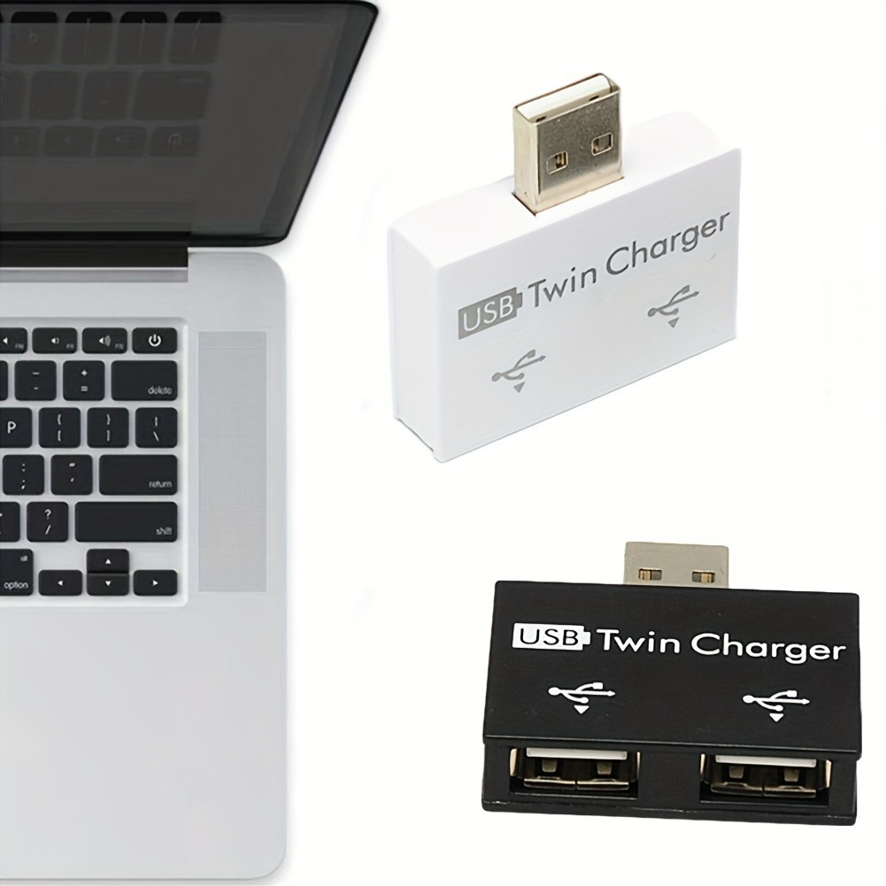 Laptop Accessories Hub - USB2.0 Splitter 1 ชาย 2 พอร์ตหญิง