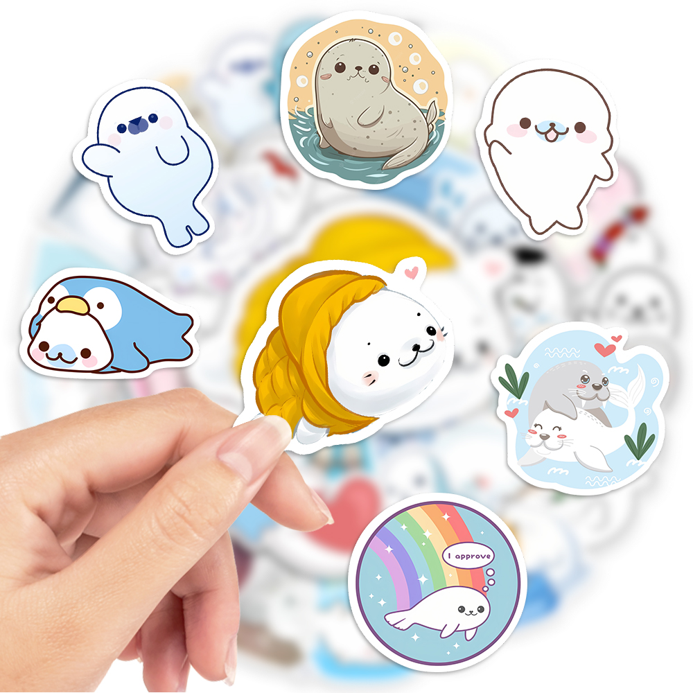 Laptop Accessories Kids - 10/25/50ชิ้นสติกเกอร์การ์ตูนน่ารักน่ารักน่ารัก DIY สเก็ตบอร์ดกระเป๋าแล็ปท็อปถ้วยจักรยานรถจักรยานยนต์โทรศัพท์พีวีซีกันน้ำของเล่นเด็ก
