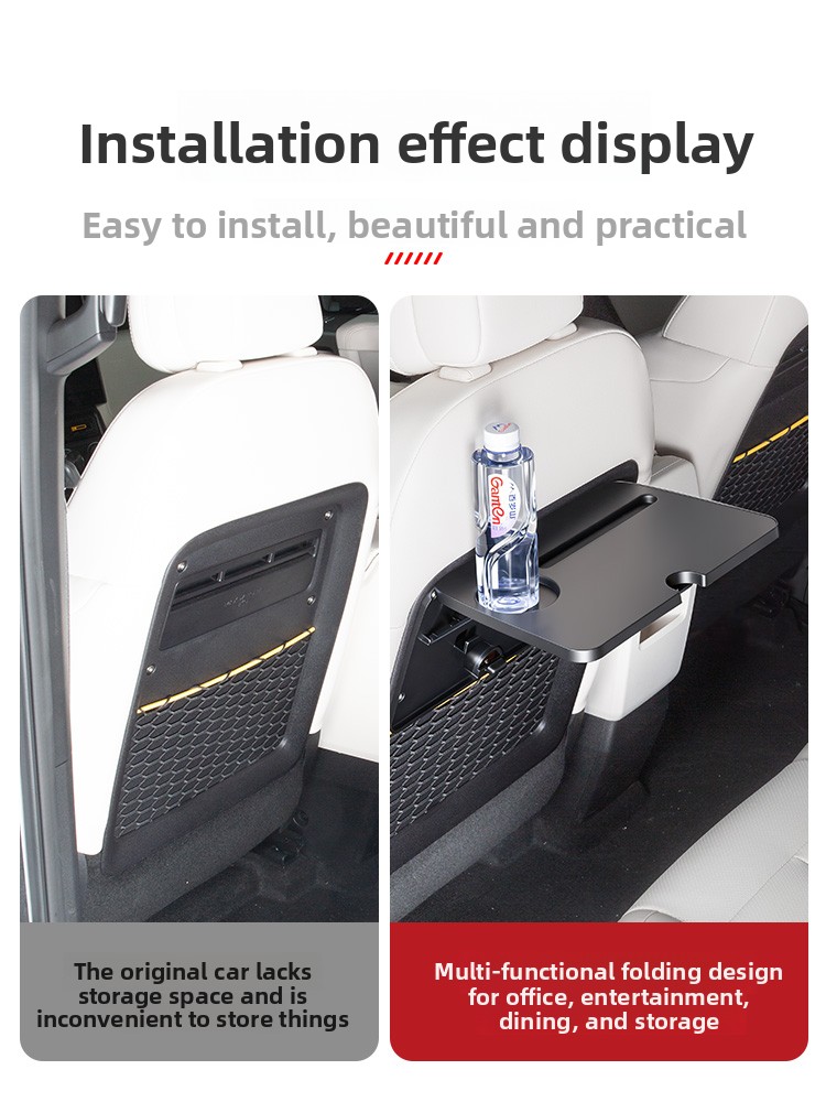 Laptop Accessories Table - โต๊ะพับหลังเบาะรถยนต์ Chery iCAUR iCAR V23 ทำจากวัสดุ
