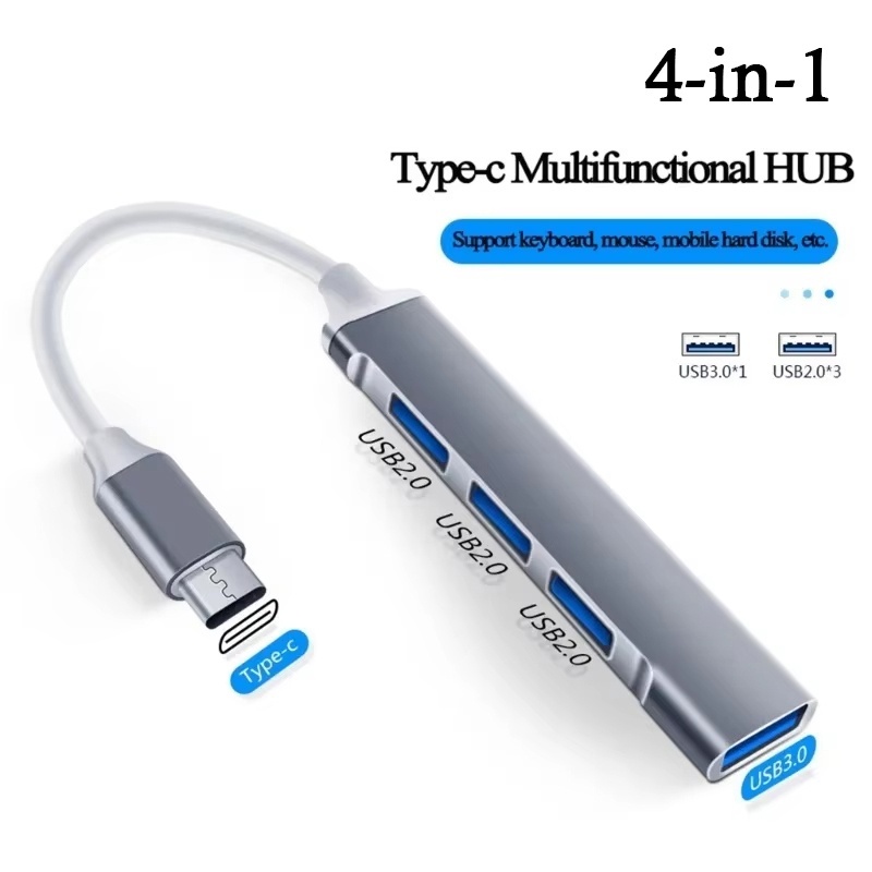 Laptop Accessories Hub - 4 พอร์ตมัลติสปลิตเตอร์ USB 3.0 ฮับประเภท C