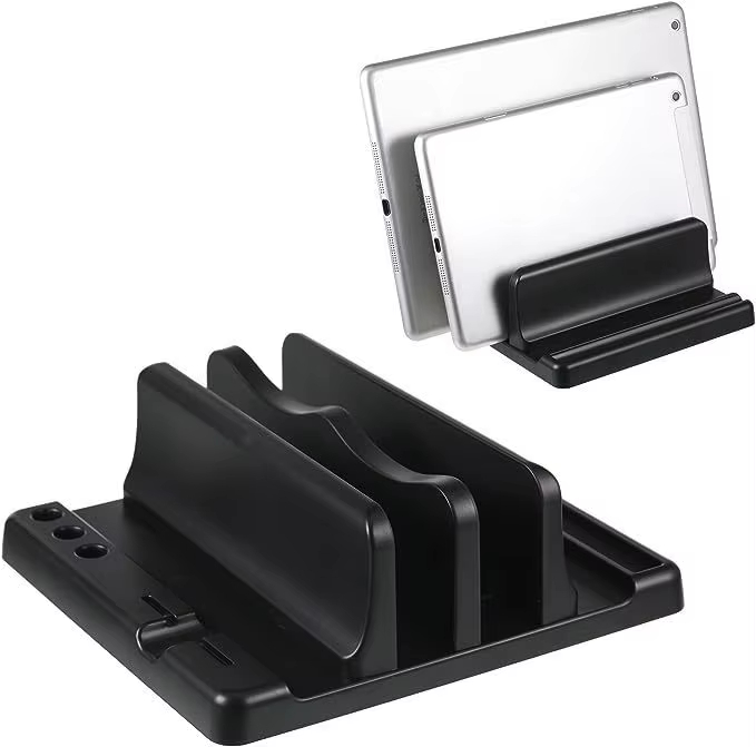 Laptop Accessories Table - ขาตั้งแล็ปท็อปแบบตั้งโต๊ะ ABS ประหยัดพื้นที่บนโต๊ะทำงาน ง่ายต่อการวางอุปกรณ์คอมพิวเตอร์ ปรับความกว้างได้ ที่เก็บของบนโต๊ะทำงาน