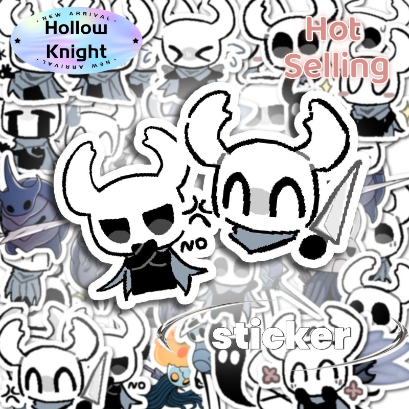 Laptop Accessories You Must Have - สมุดโน้ตสติกเกอร์น่ารักลายฮอร์เน็ตจาก Chibi Hollow Knight, แก้วน้ำ, เคสแล็ปท็อปและโทรศัพท์,