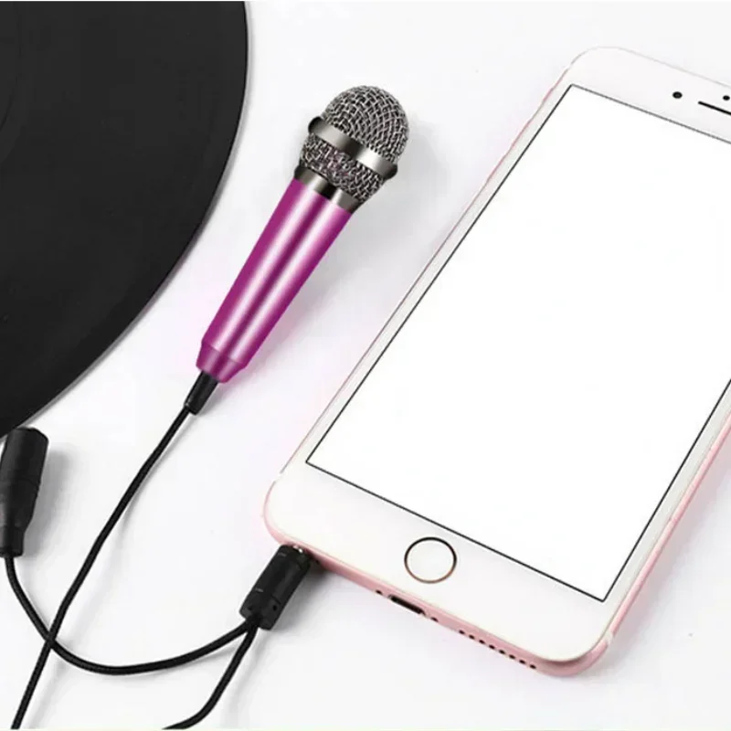 Laptop Accessories And Gadgets - ไมโครโฟนสเตอริโอขนาดเล็กพกพา 3.5 มม. สำหรับสตูดิโอ คาราโอเกะ ใช้กับสมาร์ทโฟน