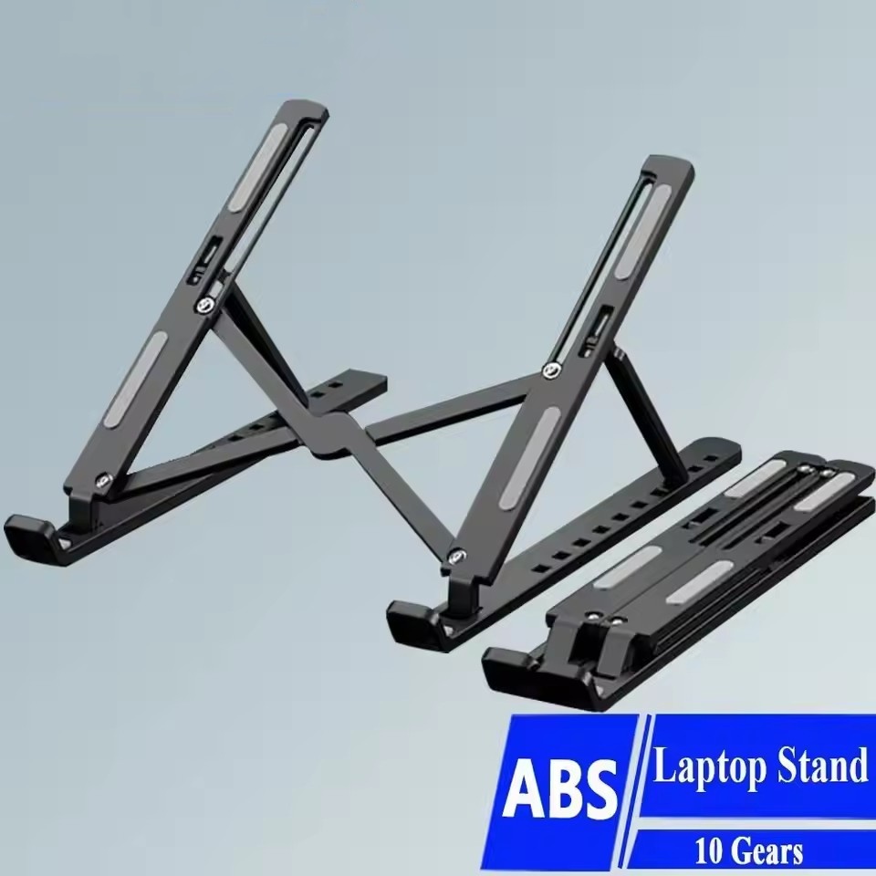 Laptop Accessories And Gadgets - ขาตั้งแล็ปท็อปแบบพับได้แบบพกพาแบบพับได้ฐานรองรับพลาสติก ABS สําหรับ MacBook แล็ปท็อปพีซีอุปกรณ์เสริม