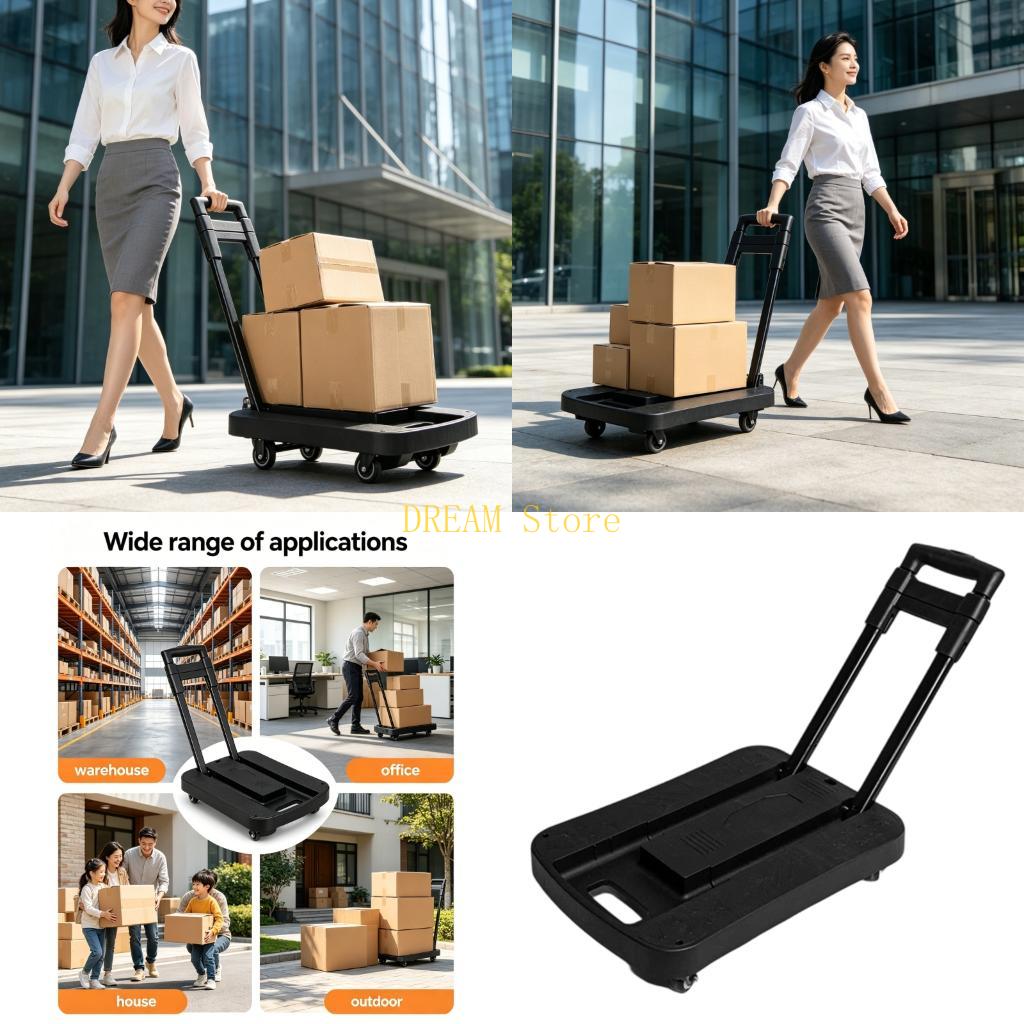 Laptop Accessories Best - คอมพิวเตอร์ทาวเวอร์ รถเข็นมือ รถเข็น รถเข็นพับเก็บได้ขนาดเล็กแบบพับเก็บได้สำหรับการขนส่งที่ง่ายดาย ประหยัดพื้นที่จัดเก็บ