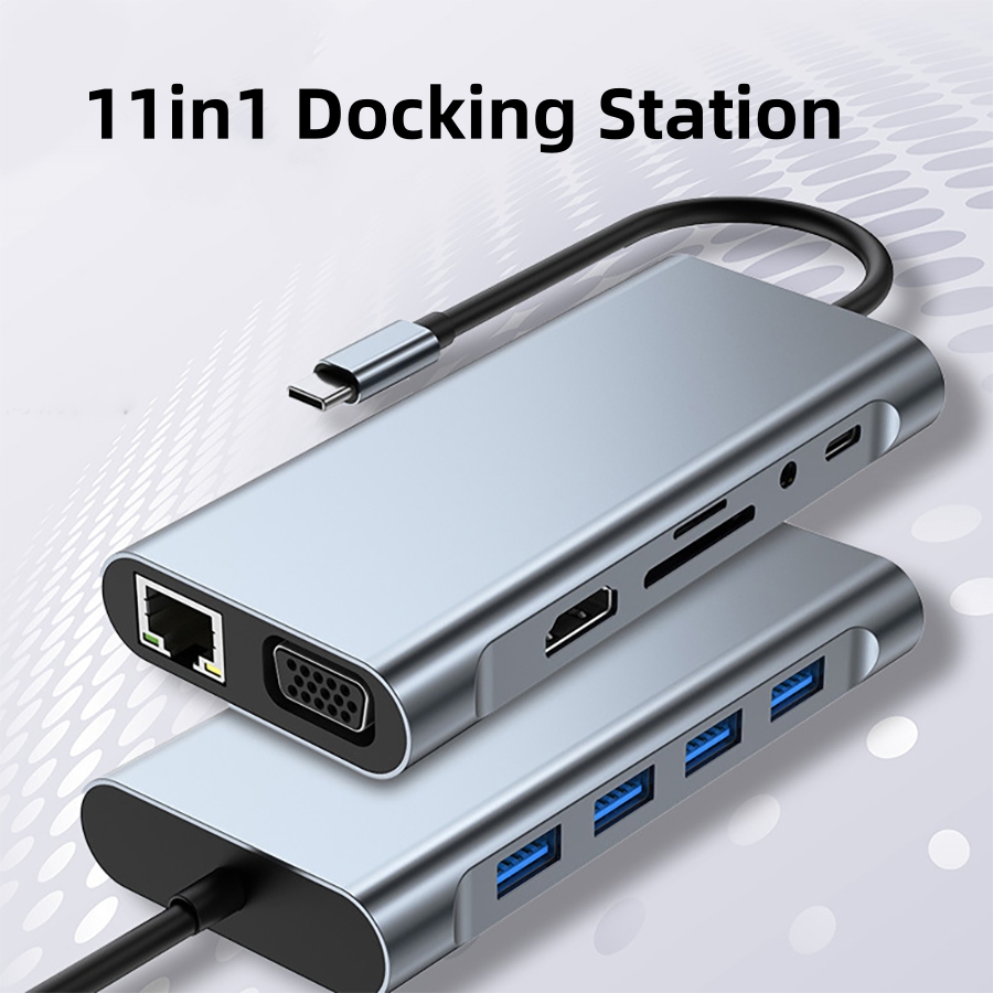 Laptop Accessories Hub - ฮับ USB C 11-in-1 Thunderbolt 3