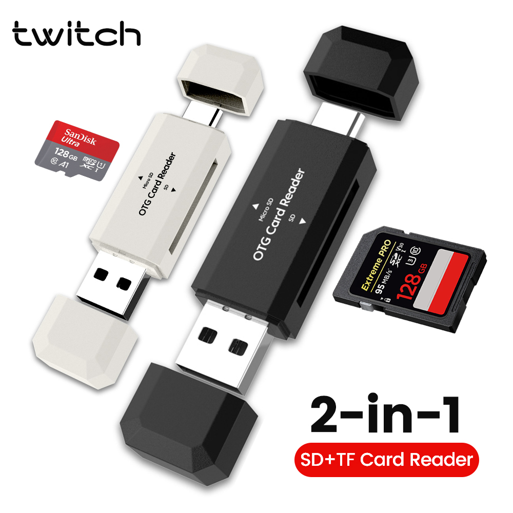 Laptop Accessories And Gadgets - เครื่องอ่านการ์ด 2 in 1 แบบ Type