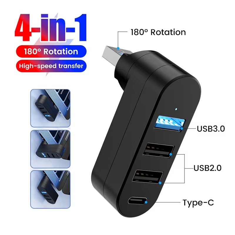 Laptop Accessories And Gadgets - ยูเอสบีฮับ 3.0 มินิสปลิตเตอร์บ็อกซ์ 4 พอร์ต 180