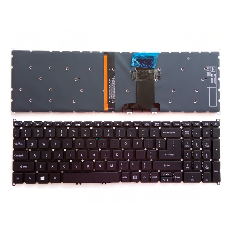 Laptop Accessories Acer - แป้นพิมพ์สําหรับแล็ปท็อปของสหรัฐฯ สําหรับ ACER A317-51/51G/51K A715-41G/74G/54G/75G N19C2