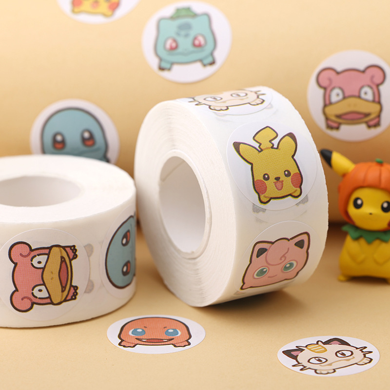 500 PCS ม้วนการ์ตูน Pokemon สต - Laptop Accessories Kids บทวิจารณ์และราคา