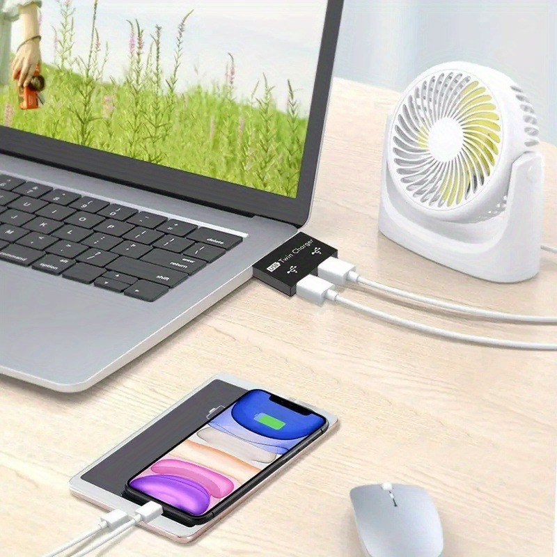 USB2.0 Splitter 1 ชาย 2 พอร์ตห - Laptop Accessories Hub บทวิจารณ์และราคา