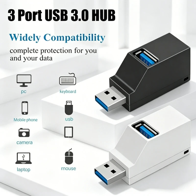 USB 3.0 2.0 หมุนได้ 3 พอร์ตฮับ - Laptop Accessories And Gadgets บทวิจารณ์และราคา