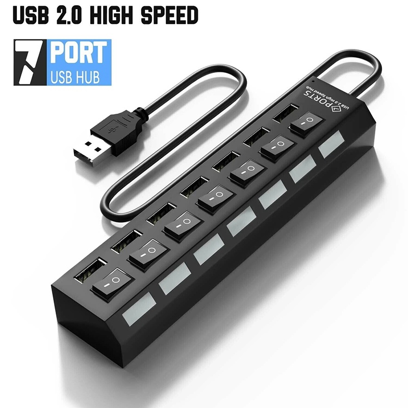 ฮับ USB 3.0 7 in 1 ตัวแยก USB  - Laptop Accessories Hub บทวิจารณ์และราคา