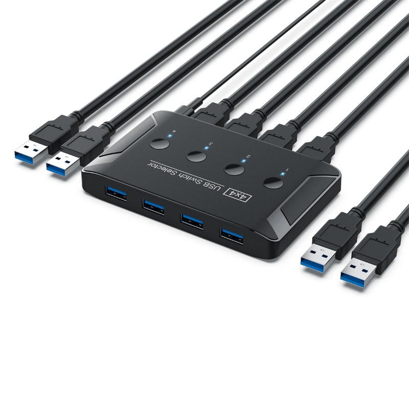 4 ใน 4 ออก KVM USB3.0 สวิตช์คว - Laptop Accessories Women บทวิจารณ์และราคา