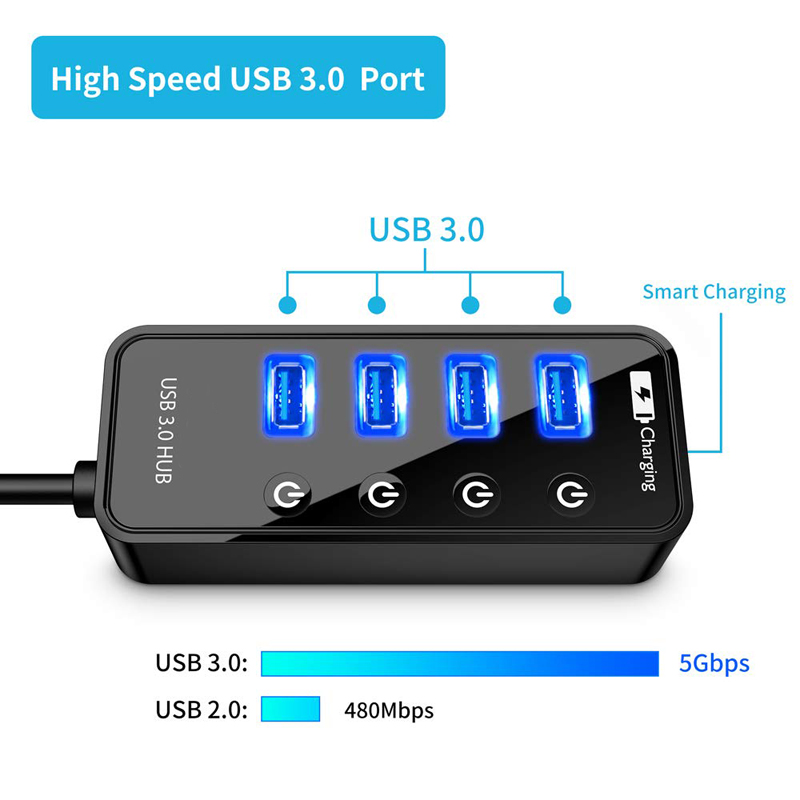 USB HUB 3.0 4 7 พอร์ตชาร์จโทรศ - Laptop Accessories And Gadgets บทวิจารณ์และราคา