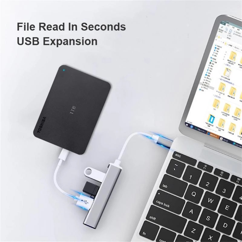 4-in-1 USB C HUB 3.0 ประเภท C  - Laptop Accessories And Gadgets บทวิจารณ์และราคา