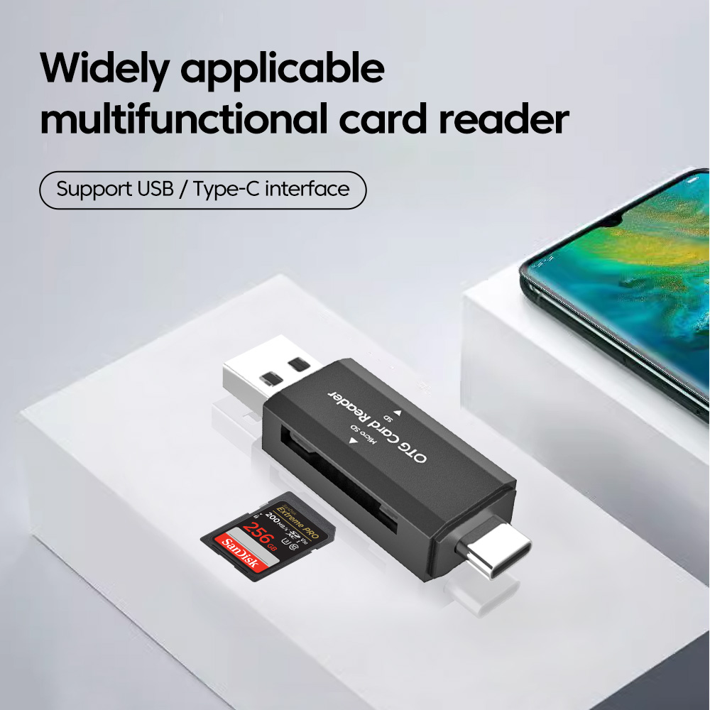 2 in 1 ประเภท C SD TF Card Rea - Laptop Accessories And Gadgets บทวิจารณ์และราคา