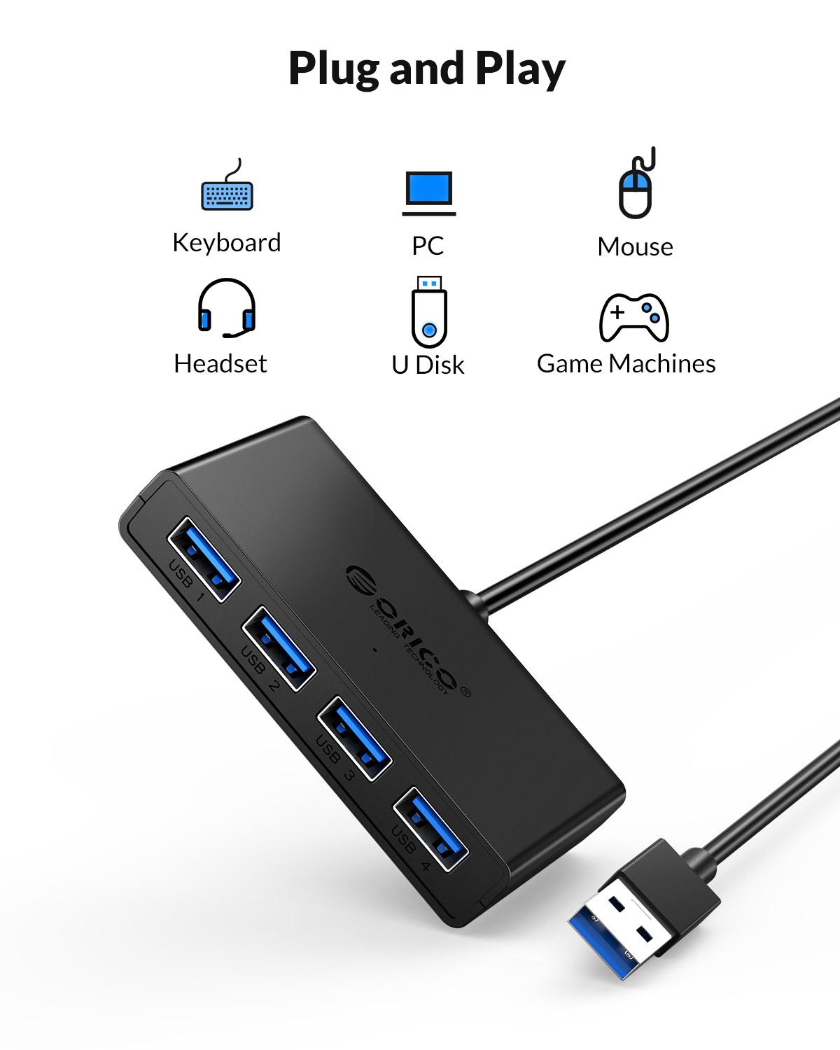 ORICO ฮับ USB 4 พอร์ตมัลติ USB - Laptop Accessories And Gadgets บทวิจารณ์และราคา