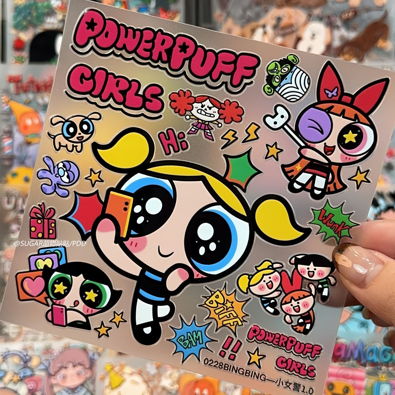 สติกเกอร์ตัวการ์ตูนพาวเวอร์พัฟ - Laptop Accessories Kids บทวิจารณ์และราคา