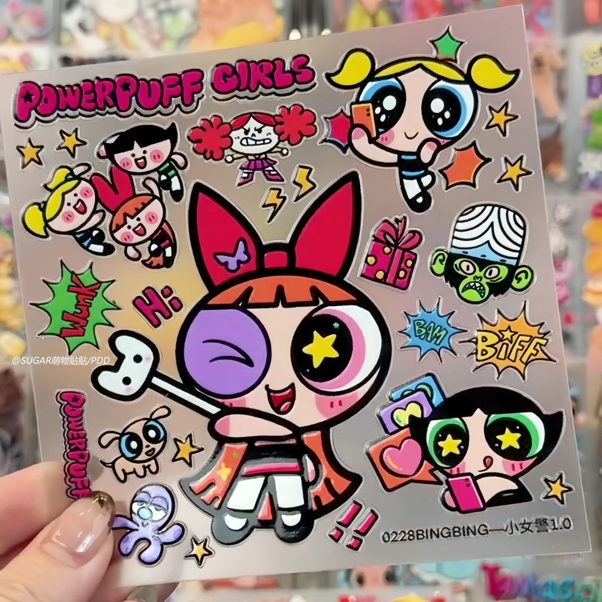 สติกเกอร์ตัวการ์ตูนพาวเวอร์พัฟ - Laptop Accessories Kids บทวิจารณ์และราคา