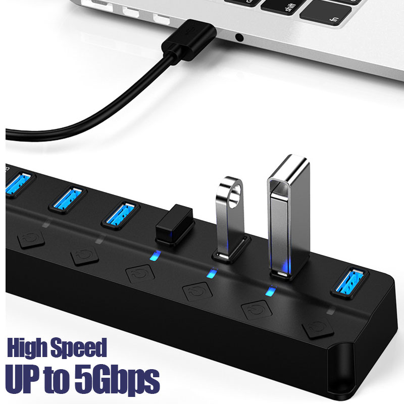 อะแดปเตอร์จ่ายไฟ USB 3.0 ฮับแย - Laptop Accessories Hub บทวิจารณ์และราคา