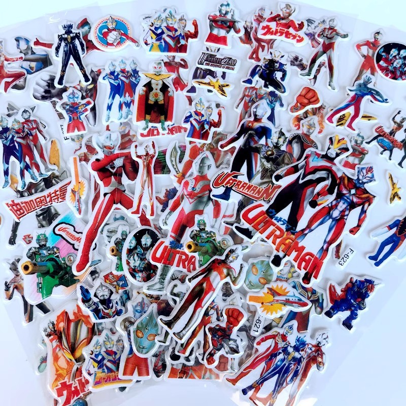 10pcs การ์ตูน Ultraman 3D สติก - Laptop Accessories Kids บทวิจารณ์และราคา