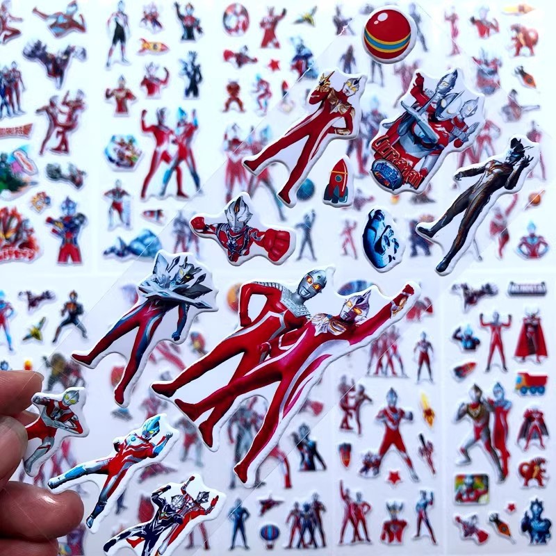 10pcs การ์ตูน Ultraman 3D สติก - Laptop Accessories Kids บทวิจารณ์และราคา
