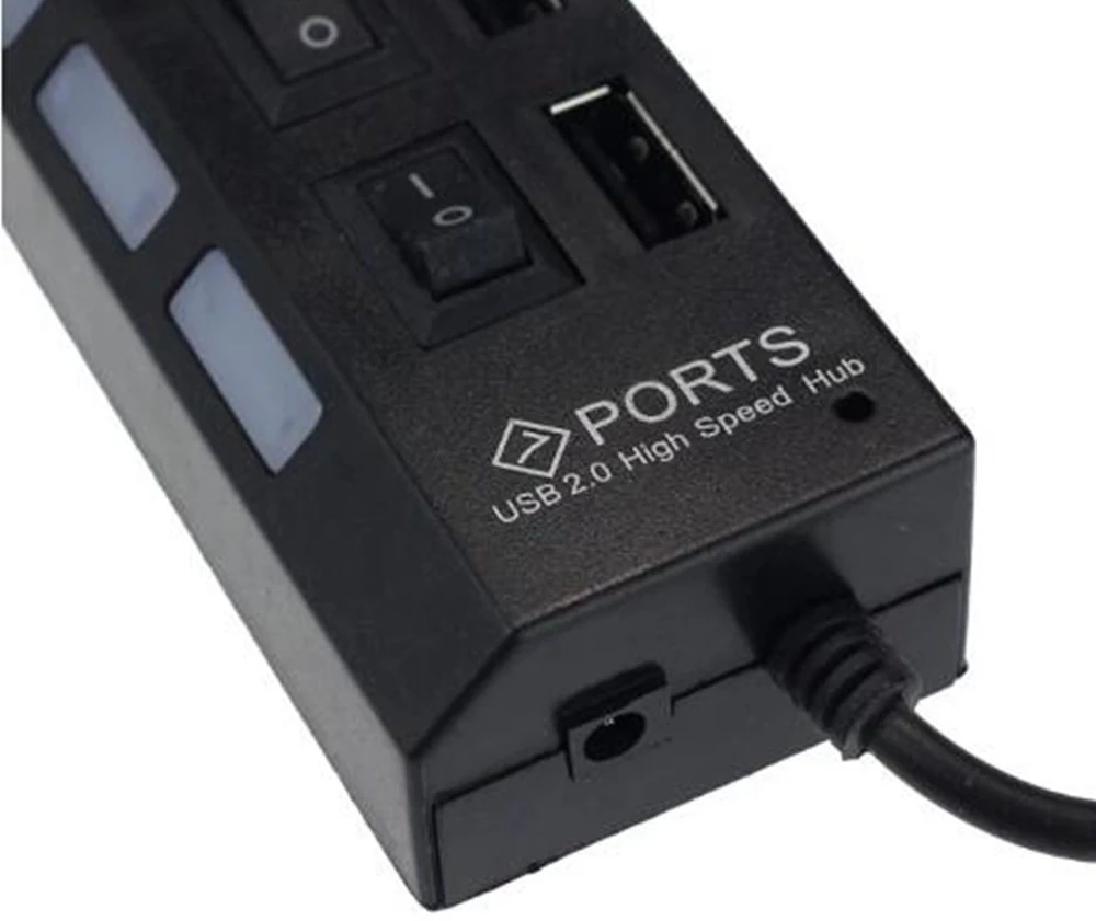 7 พอร์ตยูเอสบี 2.0 ฮับสปลิตเตอ - Laptop Accessories Hub บทวิจารณ์และราคา