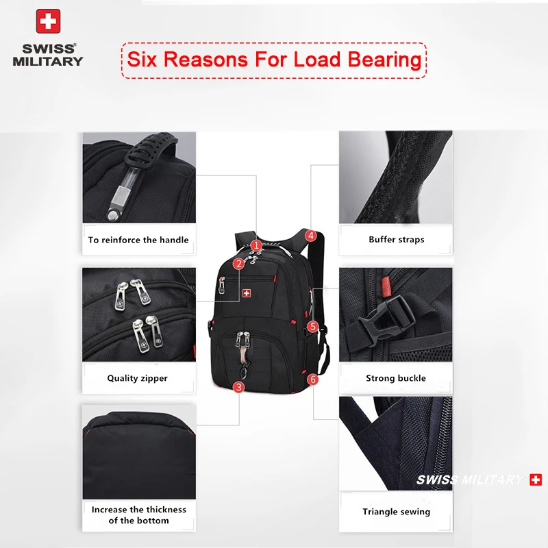 กระเป๋าเป้ผู้ชายกันน้ำ15.6/17น - Laptop Backpack Anti Theft บทวิจารณ์และราคา